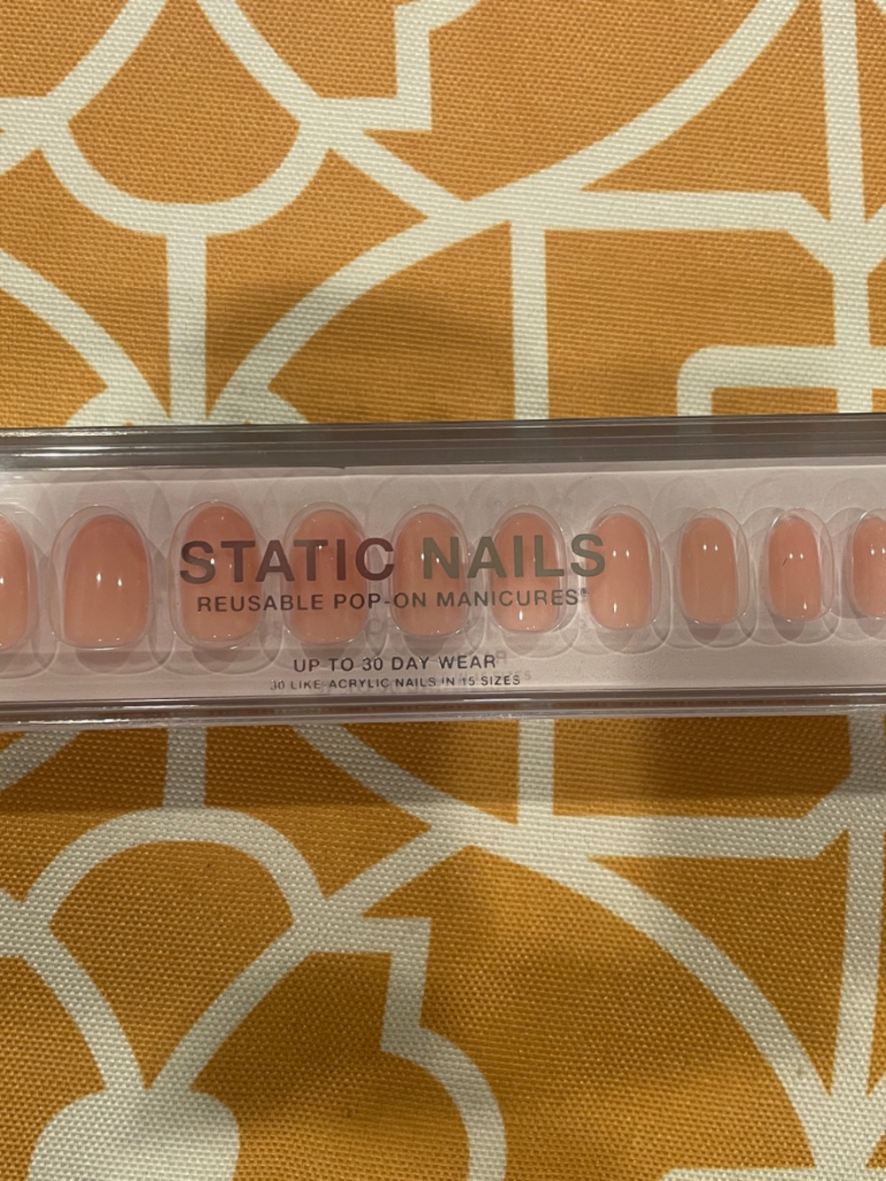Static Nails Reusable Press-On Manicure — Nude Pink